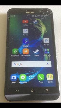 ASUS Zenfone 2 Unlocked 64gb * Crack Screen * works fine. Paid 200$ on amazon. Asking 50$