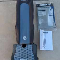 Oreck vacuum cleaner XL 10 paid$ 375.00 still have a receipt, extra vacuum bags and instructions
