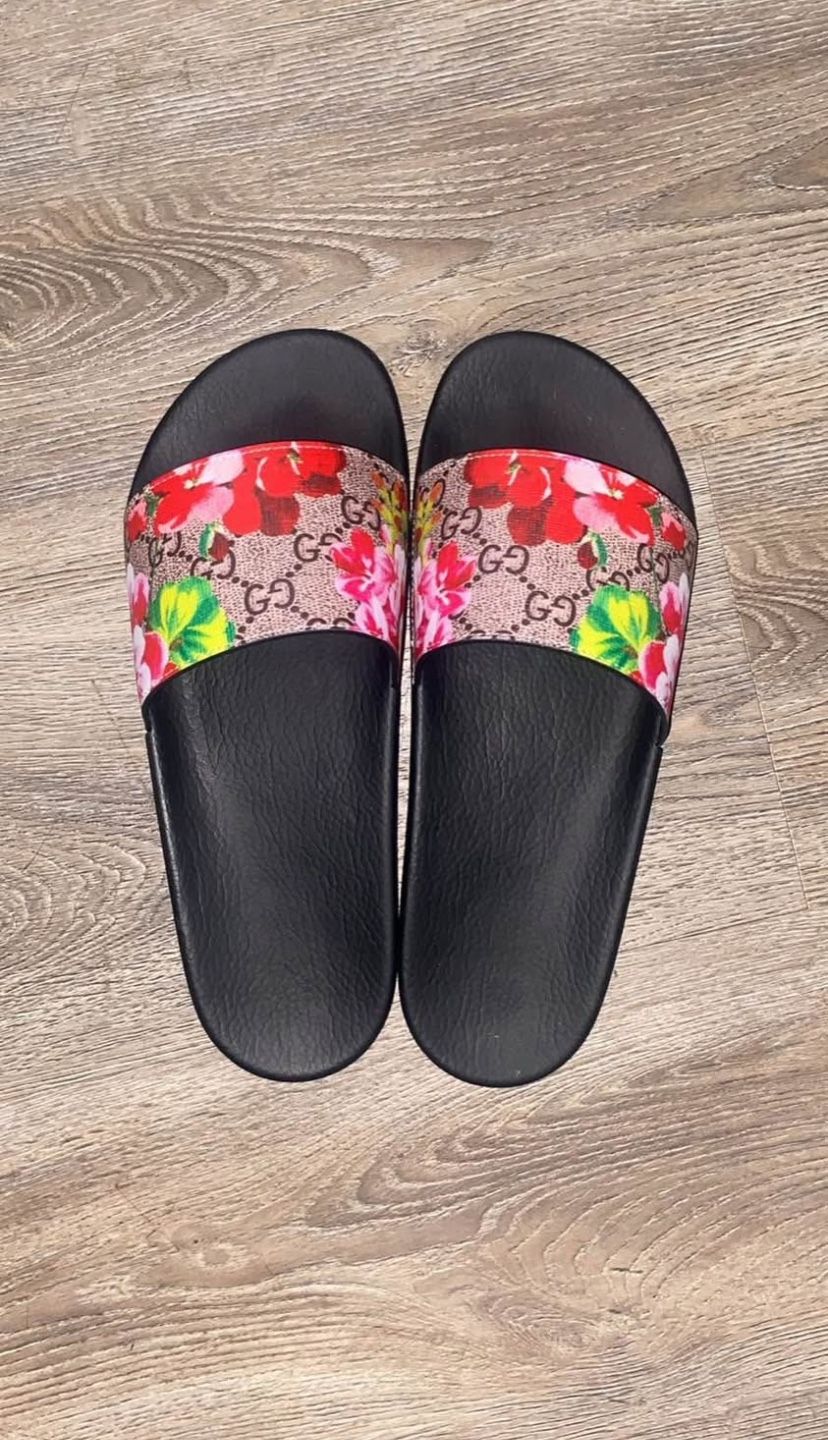 Flower Patch Gucci Slides
