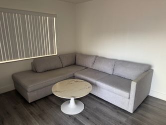 West Elm Harris Sectional Sofa – Storm Gray