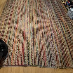 Natural Jute Multicolored Area Rug