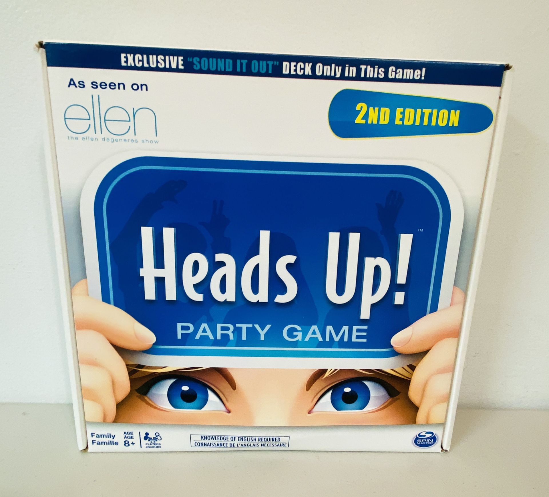 Heads Up! Party Game 2nd Edition SpinMaster 2015 Complete Like-New Condition