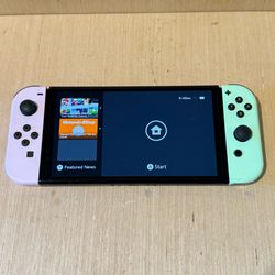 Nintendo Switch HEG-001 Handheld Console 32GB Pink/Green Joy New Cond w/Charger!