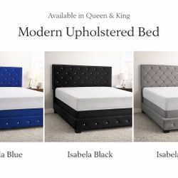 New King Bed Wht Matres For $450