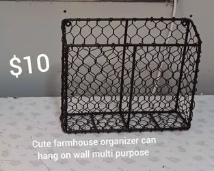 Cute farmhouse organizer can hang on wall