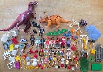 Playmobil Figures & Accessories Mixed Lot (Vintage, Dinosaurs, Ghostbusters and More)