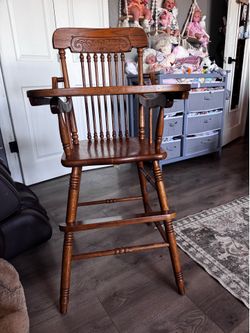 Vintage Solid Wood Highchair