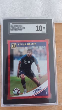 KYLIAN MBAPPE RED FOIL PRESS PROOF SGC MINT 10 ROOKIE 🔥