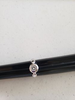 Cubic Zirconia Stering Silver Ring
