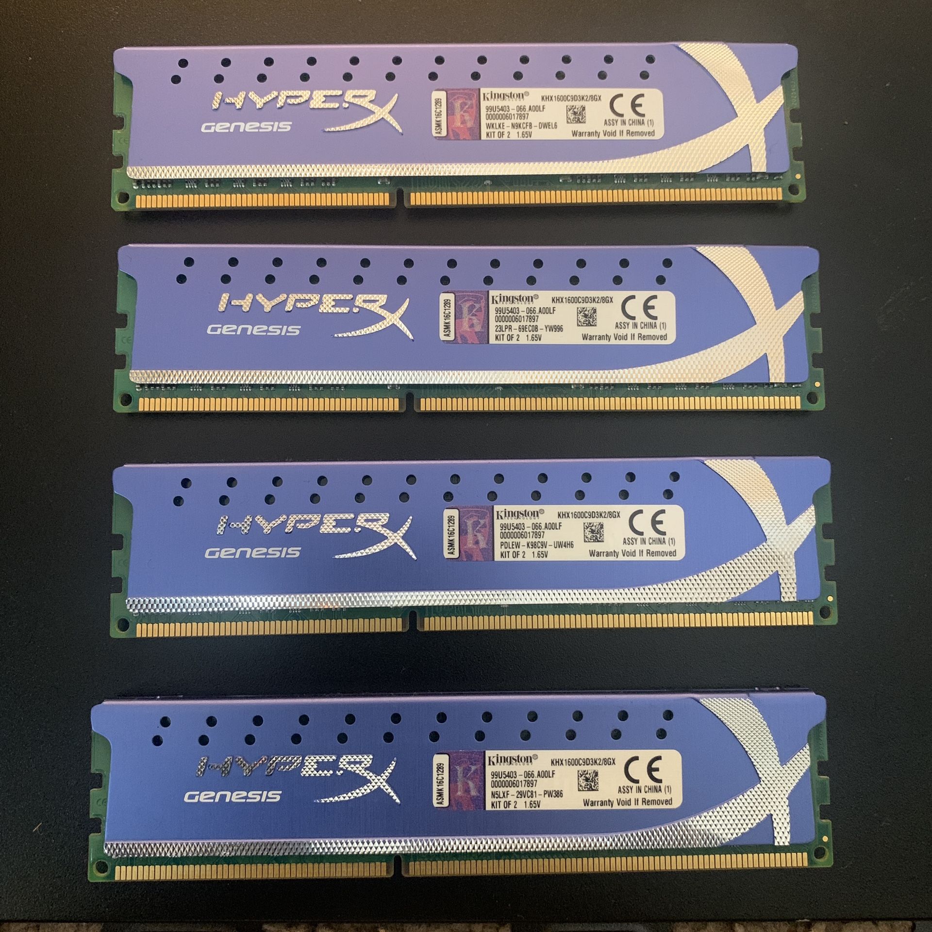 16GB Ram (4X4GB)
