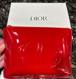 NEW CHRISTIAN DIOR COSMETIC POUCH RED $20!!