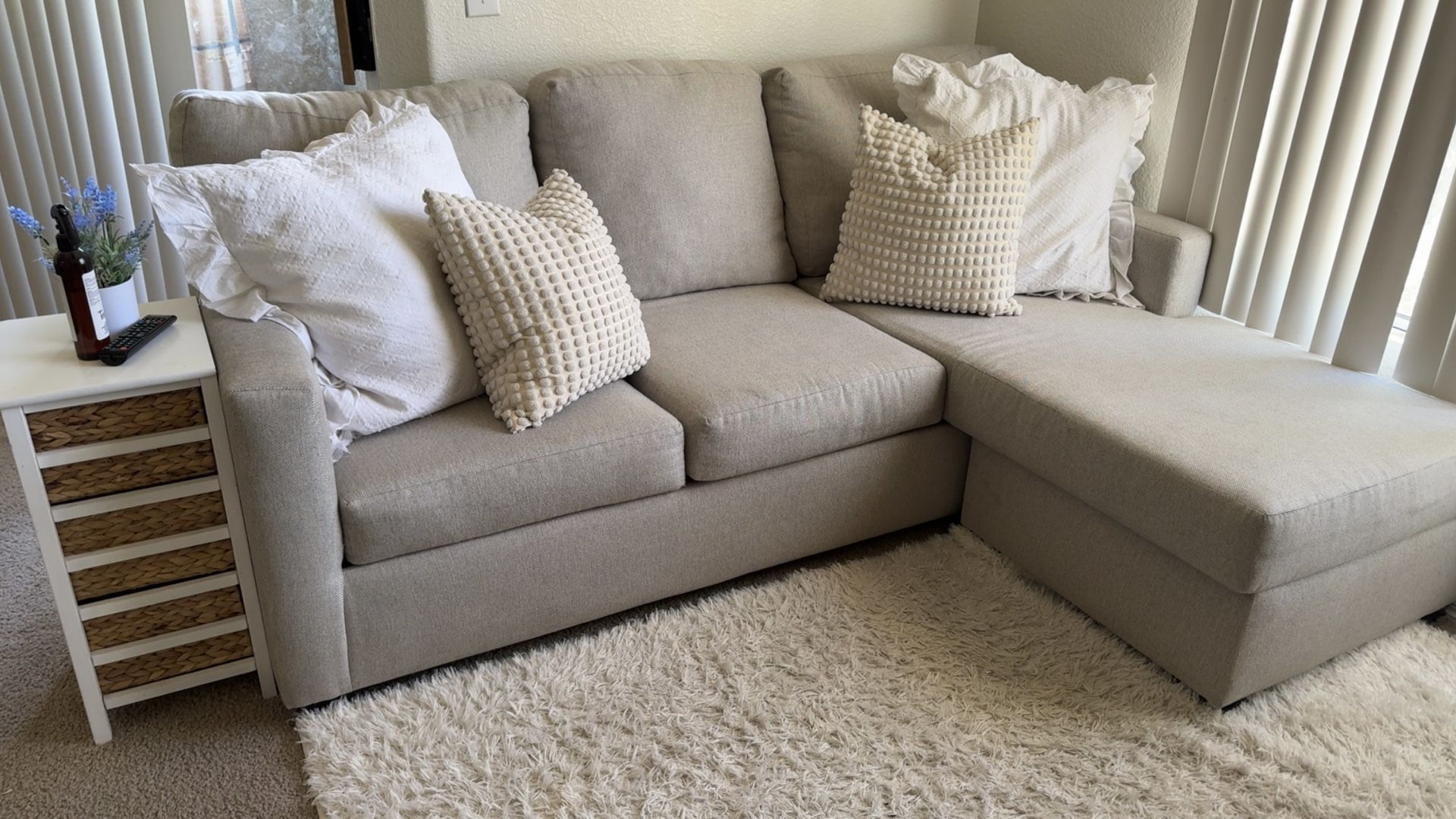 Small Sectional Grey From Living Spaces