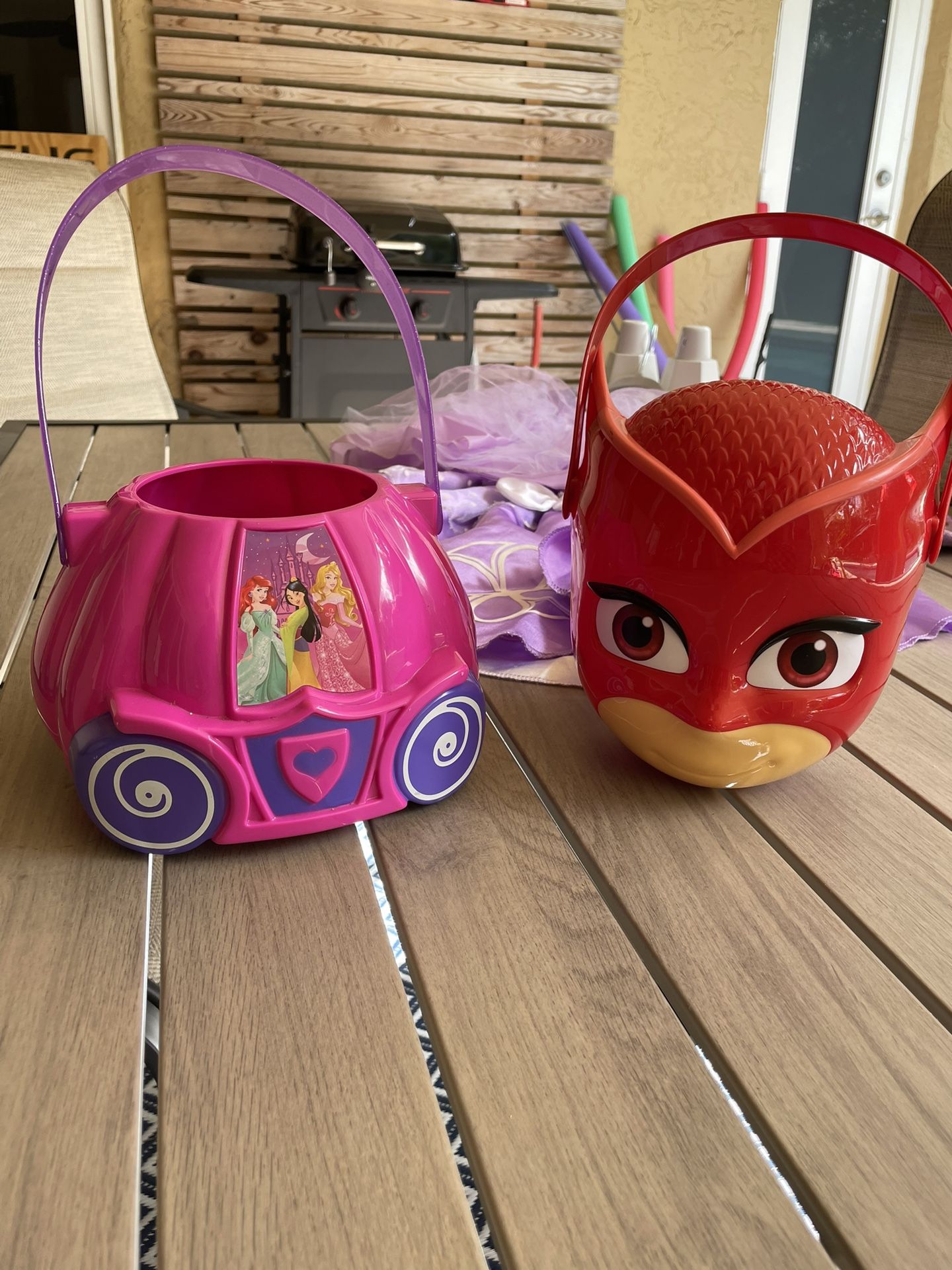 Halloween Candy Baskets Owlette & Disney Princess