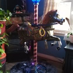 LED LIT CAROUSEL HORSE