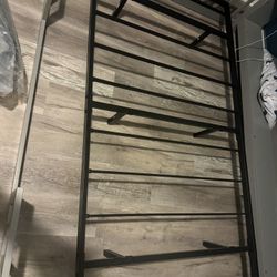 Twin Bed FRAME (Black Metal)