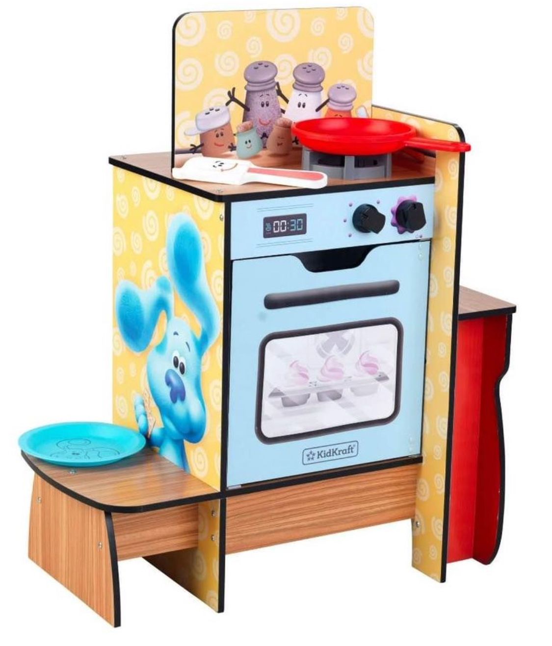 KidKraft Blue's Clues & You! Cooking-Up-Clues Wooden Play Kitchen