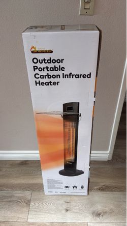 (New) Dr Heater Electric Carbon 1500-Watt Digital Display, Black W/ Remote