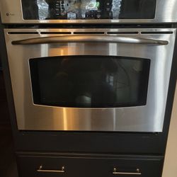GE Profile Stainless steel 30” Electric Wall Oven And Microwave 