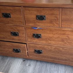 6 Drawer Wood Dresser
