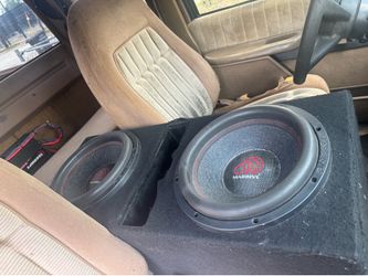 2 12 inch massive subwoofers in ported box