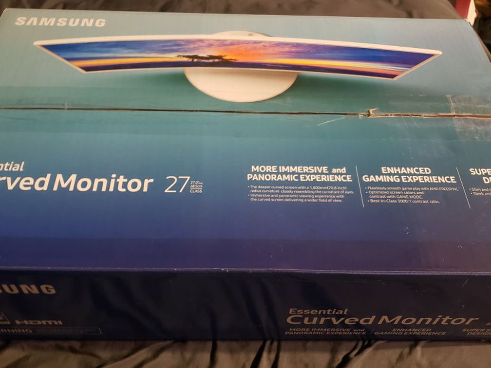27in Curved Samsung Monitor