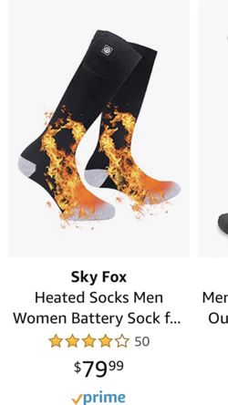 BRAND NEW Heated socks USB rechargeable
