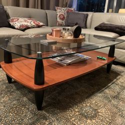 Elegant Glass Top Coffee Table