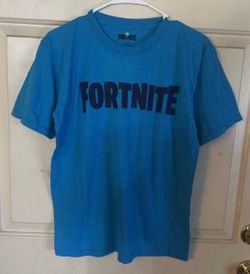 Fortnite Aqua Blue Boys T-shirt Size 18/20