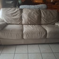 Very Comfortable Leather Couch 