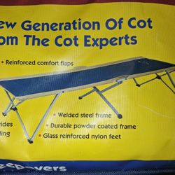 Portable Folding Camping Bed With Carrying Case Brand New $60 Firm