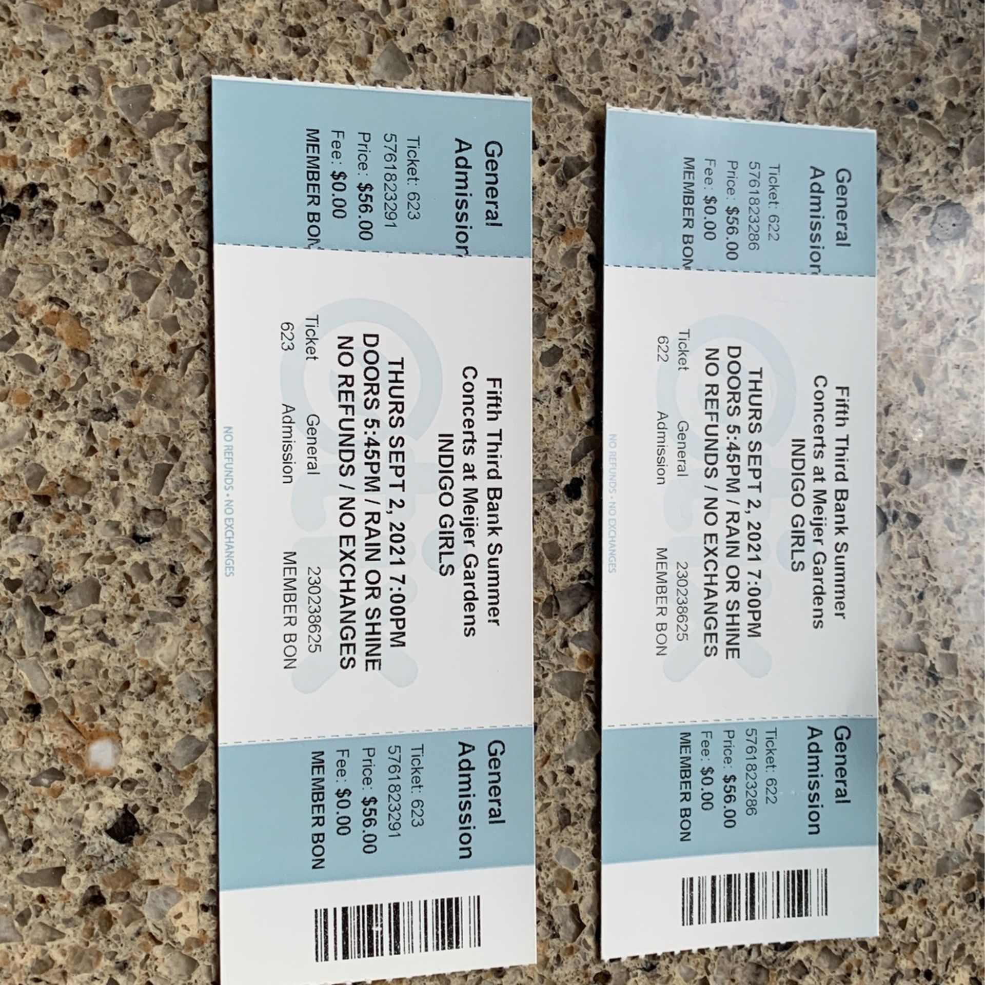2 Tickets For Indigo Girls