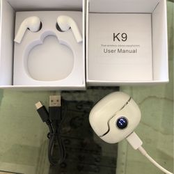 Wireless Ear Buds Bluetooth Headphones with Wireless Charging Case