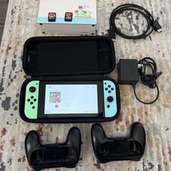 Nintendo Switch with 2 game