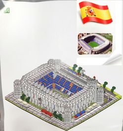NIB 4575 Pieces Micro/Nano Brick Building Set, Replica of Famous Bernabéu Stadium Football/Soccer