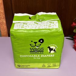 Wags & Wiggles Large Disposable Diapers for Dogs