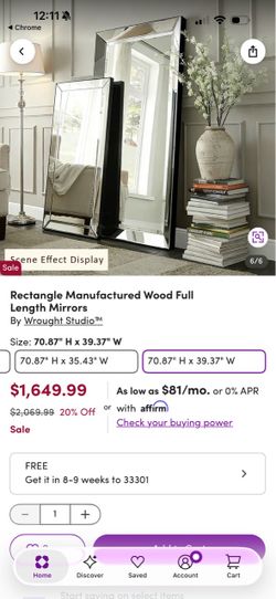 Full length Floor mirror