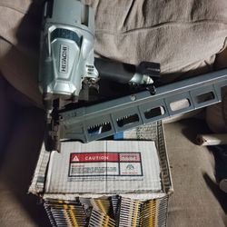 Hitachi nail gun & Box of nails.$200$