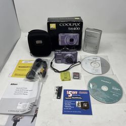 Nikon COOLPIX S6400 Lilac Purple 16.0MP Digital Camera WORKS W/ Extras *check Ph