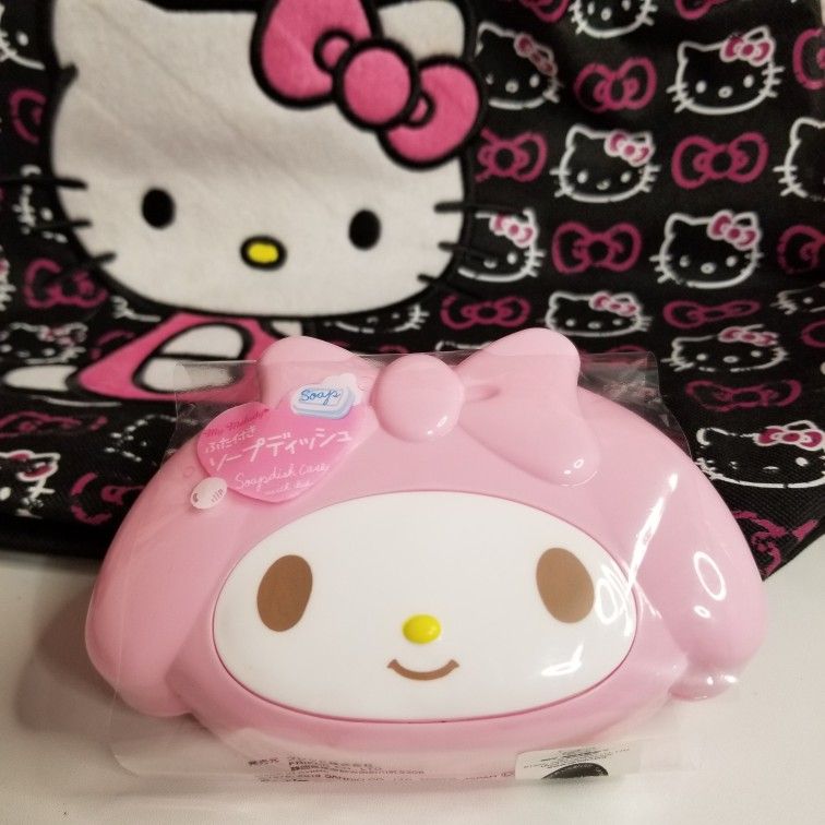 Sanrio MyMelody Soapdish Box Case with Lid New