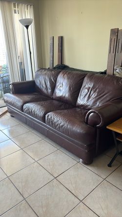 Leather couch