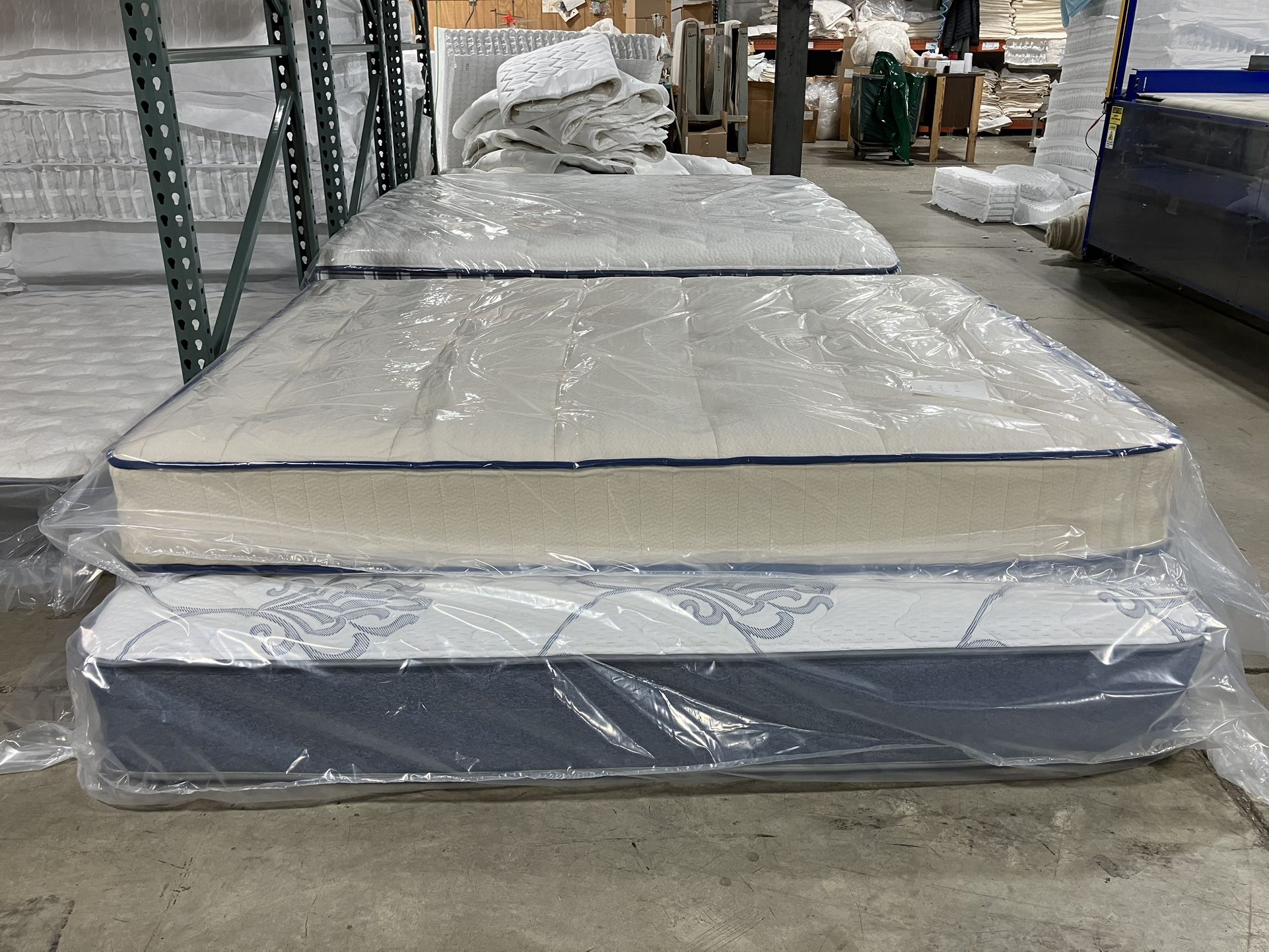New Mattresses, Boxprings & Metal Frame, All Sizes Available. Excellent Quality Affordable Prices. Twin Mattress At $99. Hablamos Español.