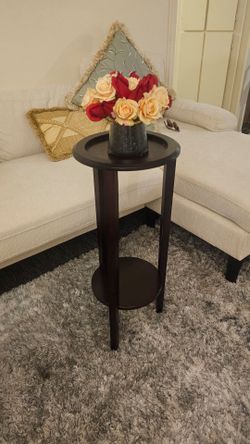 Coaster Kirk Round Accent Espresso Table (dark brown) wood