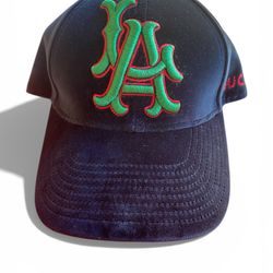 Gucci MLB Velvet Baseball Cap Hat LA Los Angeles Black