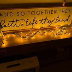 Orange String Lights