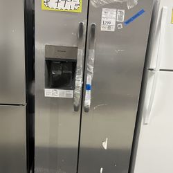 Open Box New Scratch&dent Side By Side Fridge Freezer Stainless Steel With Warranty 