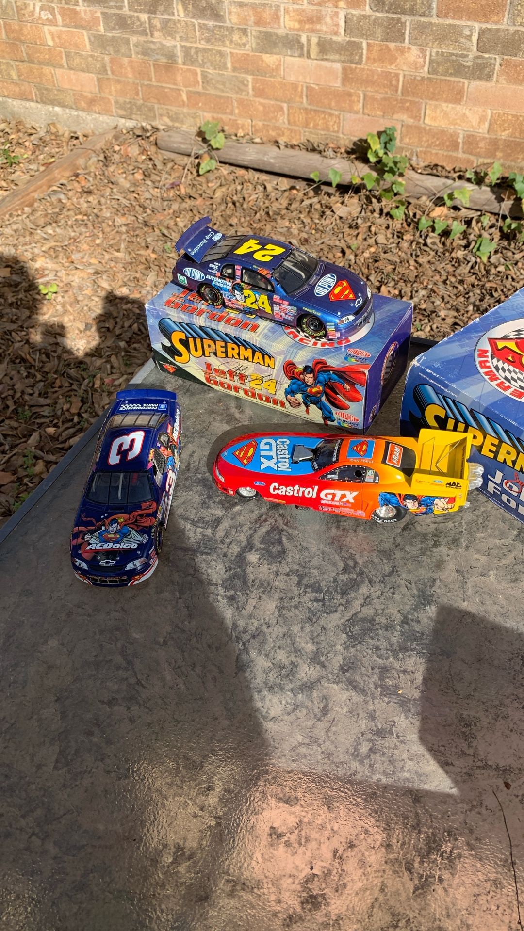 Three Die Cast Superman Cars