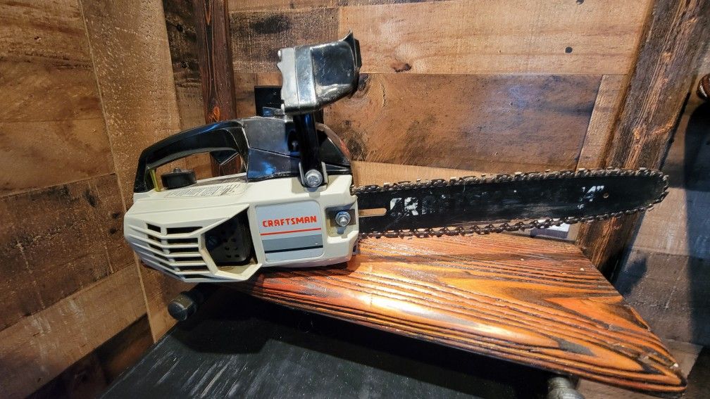 Vintage Craftsman And Homlite Chainsaws.