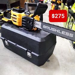 DEWALT FLEXVOLT 60V CORDLESS CHAINSAW BATTERY POWERED 20 IN