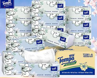 Tempo Jasmine Facial Tissues 16 Packs, 90 Sheets Each