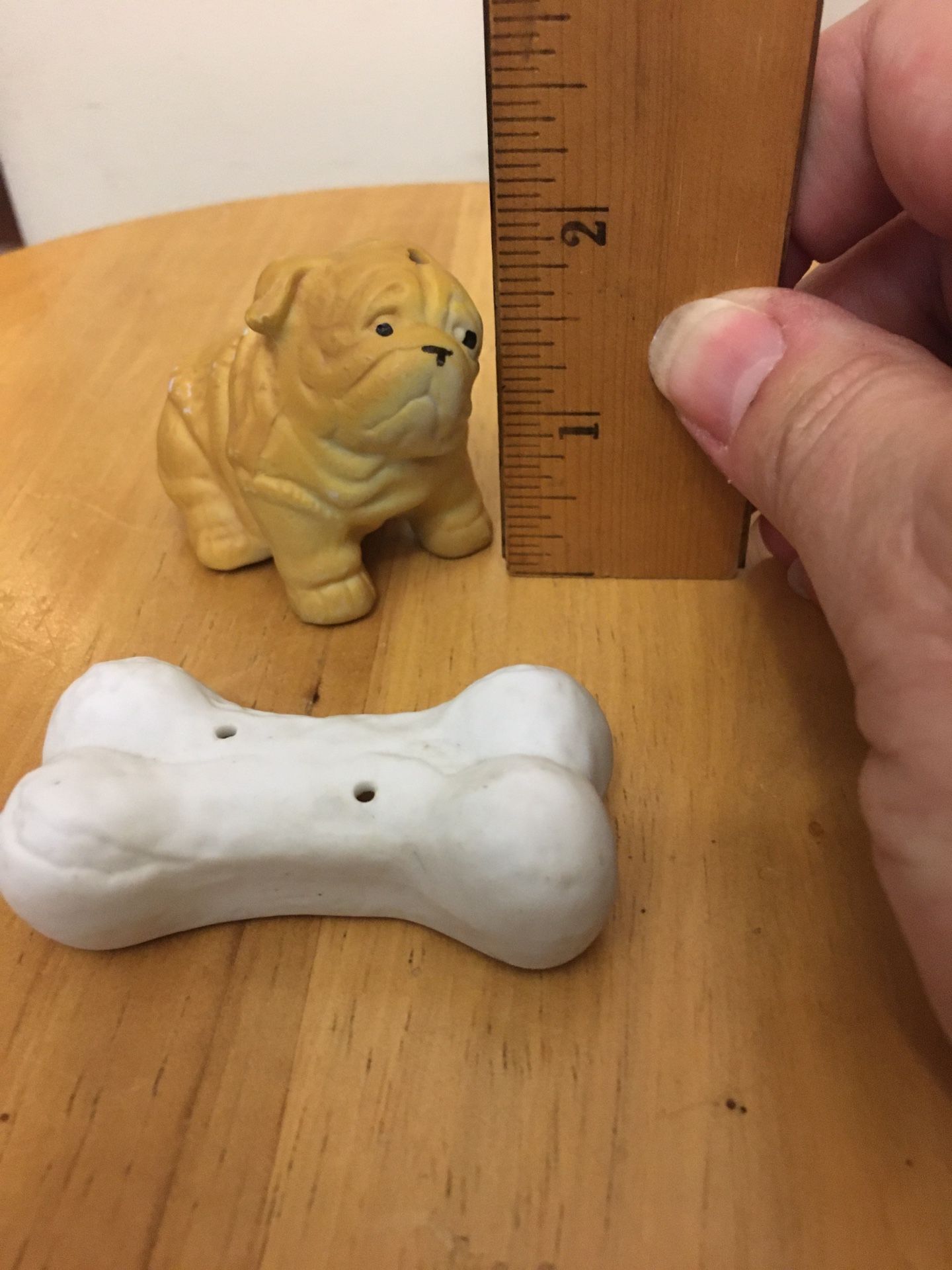 Dog And Bone Salt And Pepper Shakers